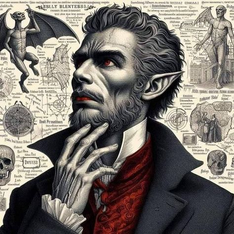 (20+) Facebook Victorian Vampire Art, Victorian Monster, Classic Horror Movies Posters, Vampire Illustration, Victorian Vampire, Day Of The Dead Art, Vampire Love, Vampires And Werewolves, Mexico City Mexico