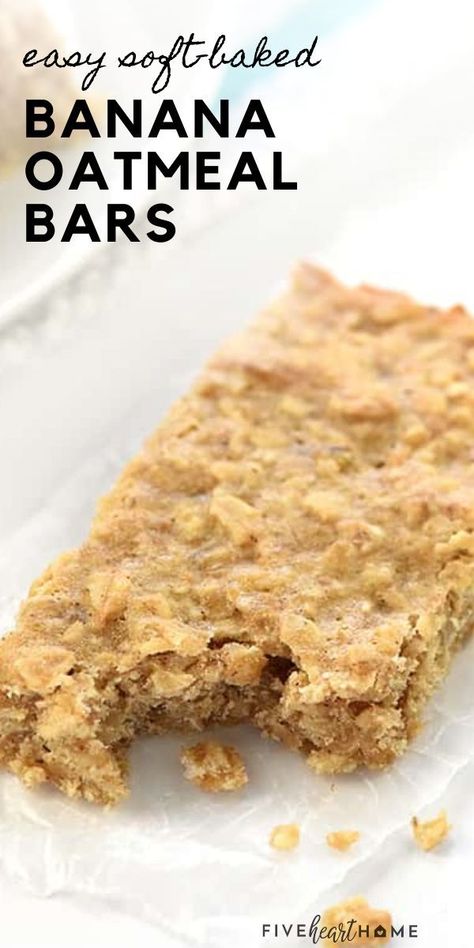 Banana Breakfast Bars Golo, Breakfast Bars With Bananas, Baby Granola Bar Recipe, Things To Make With Ripe Bananas Healthy, Healthy Banana Bars Recipe, Baby Oatmeal Bars, Oatmeal And Banana Recipes, Toddler Oatmeal Bars, Toddler Breakfast Bars