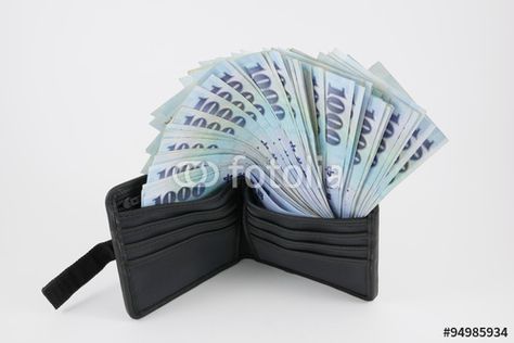 Download the royalty-free photo "New Taiwan Dollar money in black wallet. (3)" created by phasuthorn at the lowest price on Fotolia.com. Browse our cheap image bank online to find the perfect stock photo for your marketing projects! New Taiwan Dollar, Personal Finances, Get A Loan, Credit Card Statement, Image Bank, Black Wallet, Savings Account, Free Photo, Royalty Free Photos