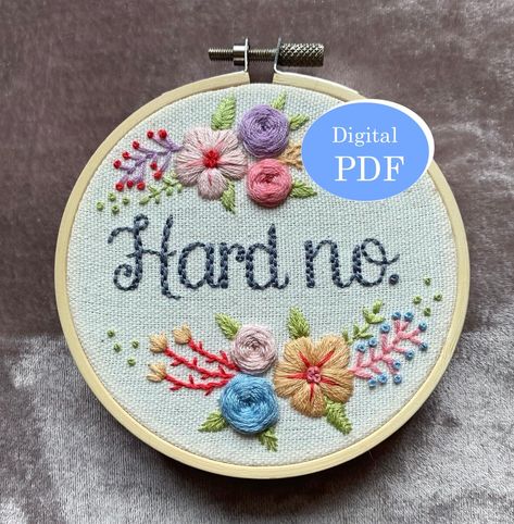 Subversive Cross Stitch, Needlework Crafts, Hoop Embroidery, Cross Stitch Funny, Needle Art, Learn To Sew, Embroidery And Stitching, Yarn Crafts, Needle And Thread