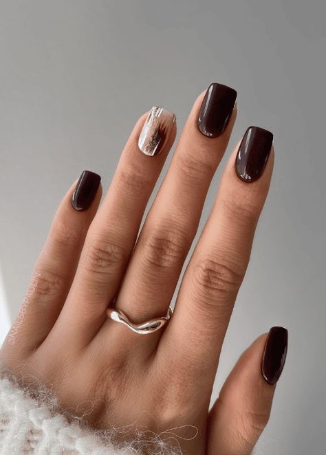 45 Gorgeous Dark Winter Nails That'Ll Get You Compliments ⋆ Beautymone Kutek Disney, October Nails, Winter Nails Acrylic, Nagel Tips, Smink Inspiration, Classy Acrylic Nails, Makijaż Smokey Eye, Thanksgiving Nails, Unique Acrylic Nails