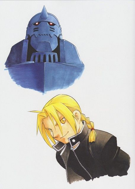 Hiromu Arakawa, BONES, Fullmetal Alchemist, Fullmetal Alchemist Art Book Vol. 2, Alphonse Elric Elric Brothers, Hiromu Arakawa, Fullmetal Alchemist Edward, Full Metal Alchemist, Alphonse Elric, Fabric Poster, Edward Elric, Fullmetal Alchemist Brotherhood, Anime Pictures