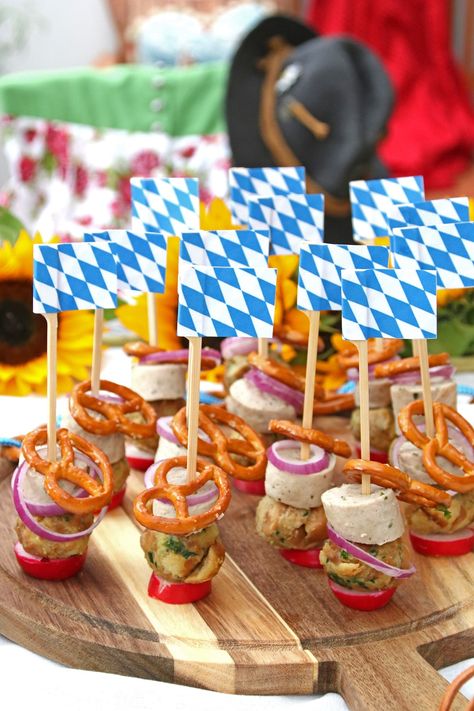 Oktoberfest Snacks, Oktoberfest Party, Party Buffet, Snacks Für Party, Party Snacks, Finger Foods, Party Food, Party Time, Appetizer