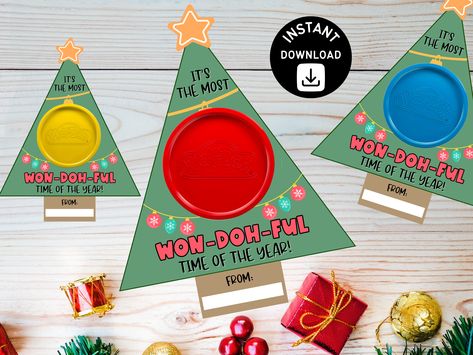 Printable Christmas Tree Play-doh Gift Tag for Kids the Most - Etsy Australia Playdoh Class Christmas Gift, Play Dough Gift Tags Free Printable Christmas, Playdough Class Gift, Playdough Christmas Gift Tag, Playdough Christmas Gift For Kids, Play Dough Christmas Gift For Students, Teacher Gifts For Students Christmas, Playdoh Christmas Tag, Playdoh Christmas Gifts