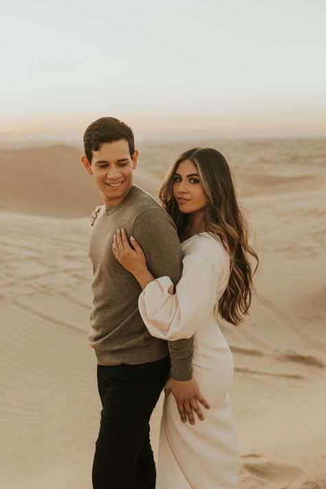 Dunes Photoshoot, Desert Photoshoot Ideas, Asha Bailey, Sand Dunes Photoshoot, Desert Photoshoot, Photoshoot Engagement, Engagement Pictures Poses, Romantic Photos Couples, I Love Them So Much