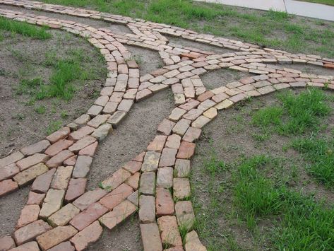 Brick Pathway, Pathway Landscaping, Brick Garden, Reclaimed Brick, Garden Walkway, Garden Steps, Porch Garden, Garden Pathway, Garden Structures