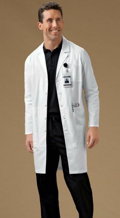 Lab Coat Fashion, Mens Doctor, Doctor White Coat, Doctor Dress, Doctor Costume, Male Doctor, Maid Uniform, Hospital Outfit, European Dress