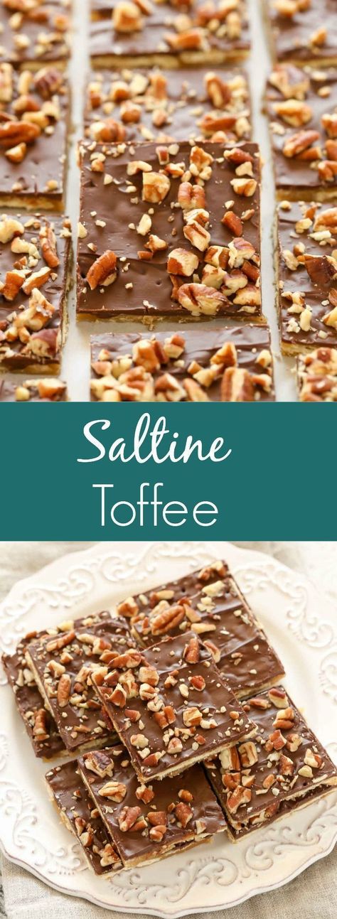 Toffee Dessert, Bark Candy, Easy Toffee, Fire Crackers, Saltine Toffee, Hot Chocolate Fudge, Cracker Candy, Easy Candy Recipes, Homemade Toffee