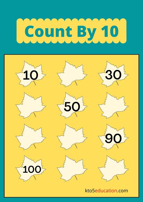 Free Count By 10 Worksheet Check more at https://kto5education.com/free-count-by-10-worksheet/ Count By 10s, Counting By 10, Numbers Kindergarten, Black Quotes, Raven Art, Studying Math, 10 Picture, Math Worksheets, Teaching Kids