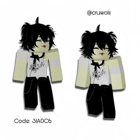 Codes in Catalog Avatar Creator (Code: 31A0C6) Price not listed as the fit is over 1k. Repost w creds ‧˚❀༉˚. Roblox Avatar Ideas Codes, Roblox Avatar Ideas, Catalog Avatar Creator, Roblox Ava, Outfits Roblox, Roblox Skins, Avatar Creator, Roblox Ideas, Avatar Ideas