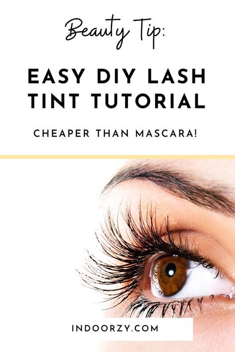 Looking for an eye makeup alternative to darken your natural eyelashes and get that natural beauty no makeup look? Eyelash tinting might be for you! In this simple DIY lash tint at home tutorial, I show you how to dye your own lashes once very few weeks, and pay less in a year than you would for mascara! Perfect if you already have long eyelashes but they are light - darker brown or black lashes will make them look even longer! Click to learn how to dye your own beautiful, wispy, perfect ... Lash Tint Diy, Eyelash Dye Diy At Home, Eye Lash Tint, Eye Makeup Alternative, Diy Lash Tint, Eyelash Tint, Lashes At Home, Mascara Remover, Diy Lashes