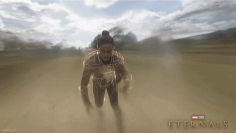 Leap Makkari GIF - Leap Makkari Eternals - Discover & Share GIFs Super Speed Gif, Makkari Eternals, Two Steps From Hell, Marvel Gif, Elemental Powers, Movie Gifs, Dc Movies, Marvel Women, Aesthetic Gif