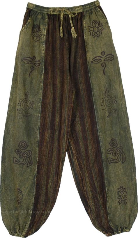 Harem Yoga Pants, Yoga Harem Pants, Cotton Harem Pants, Mode Hippie, Earthy Outfits, Estilo Hippie, Hippie Pants, Hippie Look, Hippie Style Clothing