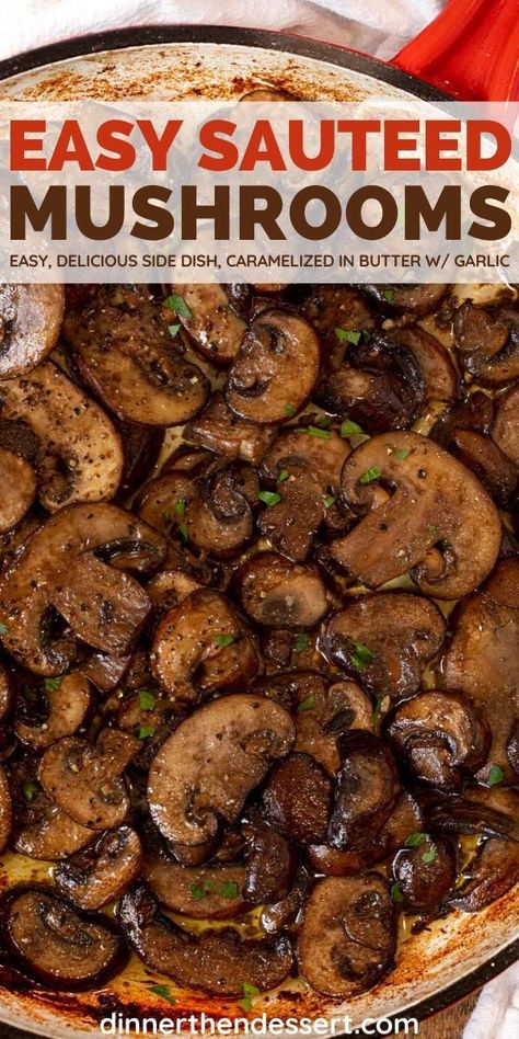 Cowboy Mushrooms, Sauteed Mushrooms For Steak, Side Veggies, Easy Mushroom Recipes, Mushroom Dishes, Vegan Board, Yummy Vegetables, Mushroom Side Dishes, Mushroom Recipes Healthy