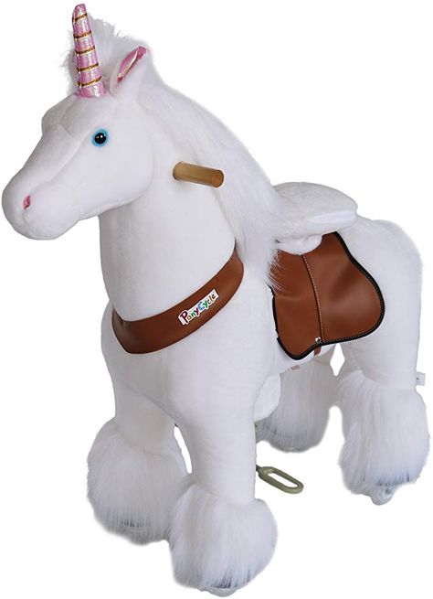 Pony Plush, Rocking Horse Toy, Riding Horse, Pink Unicorn, Ride On Toys, No Electricity, Rocking Horse, White Horse, Outdoor Toys