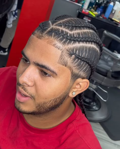 Afro Hair Fade, Cornrow Braids Men, Cornrow Hairstyles For Men, Braids For Boys, Stitch Braids, Mens Braids Hairstyles, Mens Braids, Black Men Hairstyles, Side Braid