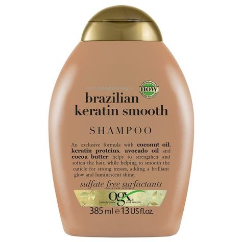 9 Best Straightening Shampoos for Curly Hair Ogx Conditioner, Brazilian Keratin Therapy, Ph Balanced Shampoo, Keratin Shampoo, Brazilian Keratin, Shampoo For Curly Hair, Hydrating Shampoo, Dull Hair, Best Shampoos