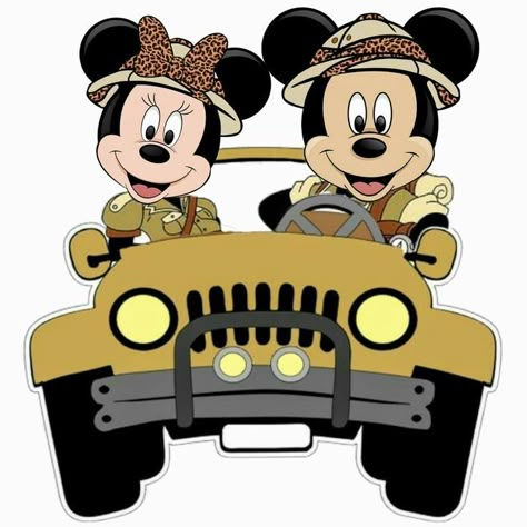 Disney Safari Birthday, Safari Minnie Mouse, Jungle Theme Classroom Decorations, Minnie Mouse Cake Topper, Mickey 1st Birthdays, Safari Jeep, Custom Disney Shirts, Safari Art, Country Birthday