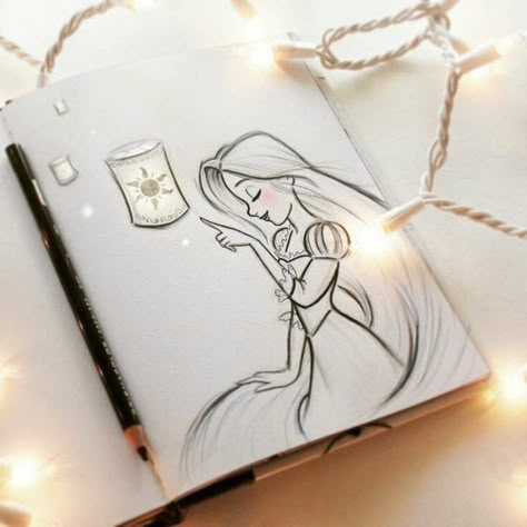 30 Magical Disney drawing sketch ideas & Inspiration - Brighter Craft Tangled Rapunzel Sketch, Rapunzel Sketch, Rapunzel Drawing, Sketch Disney, Disney Drawings Sketches, Drawing Hands, Wallpaper Disney, Disney Art Drawings, Tangled Rapunzel