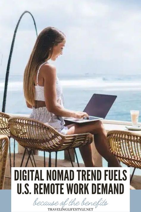 Remote work is gaining traction in the U.S., driven by new services and changing attitudes. Americans are valuing experiences over material goods more than ever. This shift is opening up new opportunities for remote work lifestyles. Remote Work Aesthetic Beach, How To Work Remotely And Travel, Working Remotely Tips, Travel While Working Remote, Travelling Lifestyle, Working Remote From Rv, Location Independent Lifestyle, Home Based Jobs, Virtual Jobs