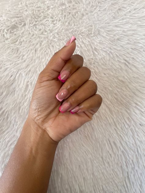 Short French Tip, Beginner Nail Designs, Short French, Box Braids Hairstyles For Black Women, Short Square Acrylic Nails, Short Acrylic, Braided Hairstyles For Black Women, Square Acrylic Nails, Box Braids Hairstyles