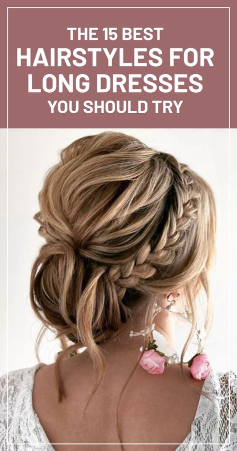 Hair Styles For Long Sleeve Dress, Hairstyle For Long Dress, Hairstyles For Long Dresses, Hair Dos For Wedding, Mother Of The Bride Hairdos, Medium Hair Up, 15 Hairstyles, Easy Formal Hairstyles, Event Hairstyles