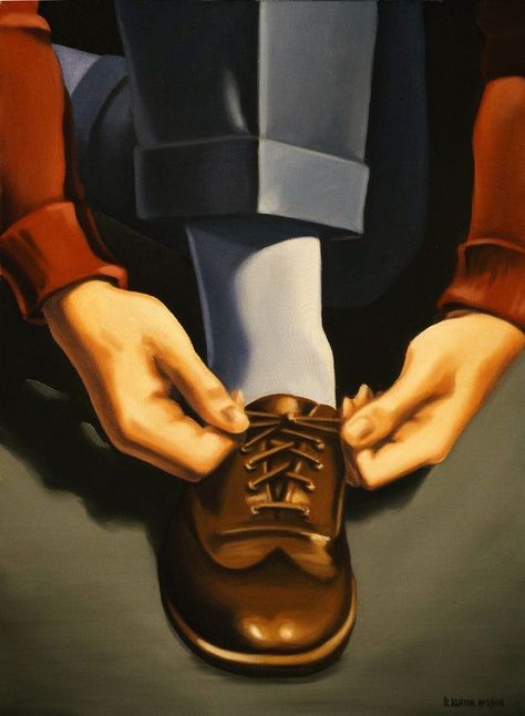 Independence by Kenton Nelson Kenton Nelson, American Scene Painting, Alex Katz, Art Shoes, Art Optical, Painting People, Art Deco Posters, Elegant Man, Shoe Art