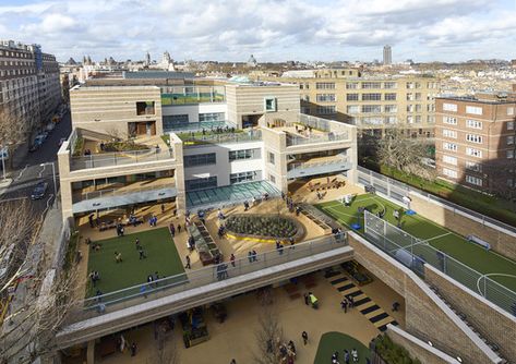 Marlborough Primary School / Dixon Jones Royal Borough Of Kensington And Chelsea, Kensington And Chelsea, School Building, The New School, School Architecture, Contemporary Landscape, Landscape Architect, Architecture Project, Primary School