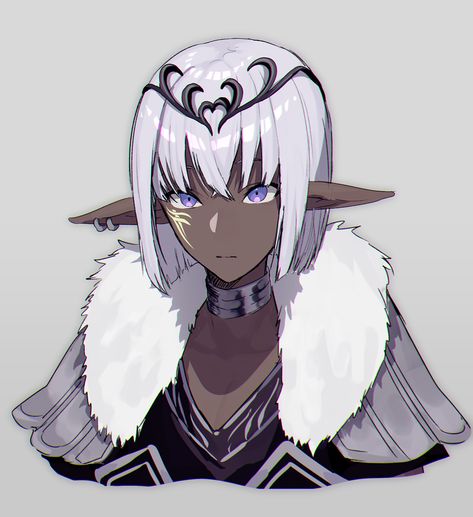 Weiblicher Elf, Anime Elf, Elf Art, 다크 판타지, Dark Elf, Dnd Art, Character References, Female Character Design, Monster Girl