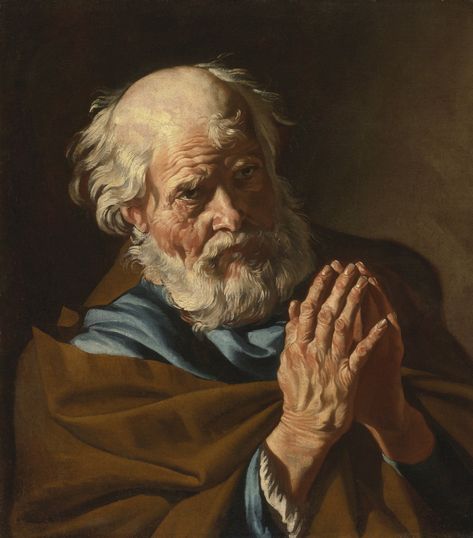 Matthias Stomer (1600-1652), SAINT PETER PRAYING, oil on canvas Saint Peter, Baroque Art, Art Disney, St Peter, A4 Poster, Modern Artists, Caravaggio, Portraits From Photos, Classical Art