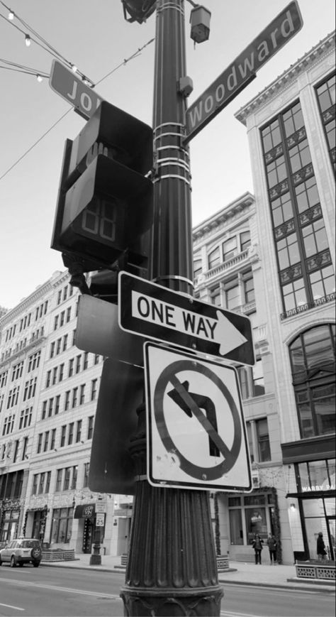 Crosswalk Aesthetic, Street Signs Aesthetic Wallpaper, Signs Aesthetic Street, Aesthetic Street Signs, One Way Street Sign, Dilapidated Buildings, Urban Drawing, Nyc Street Signs, Bruce Lee Art