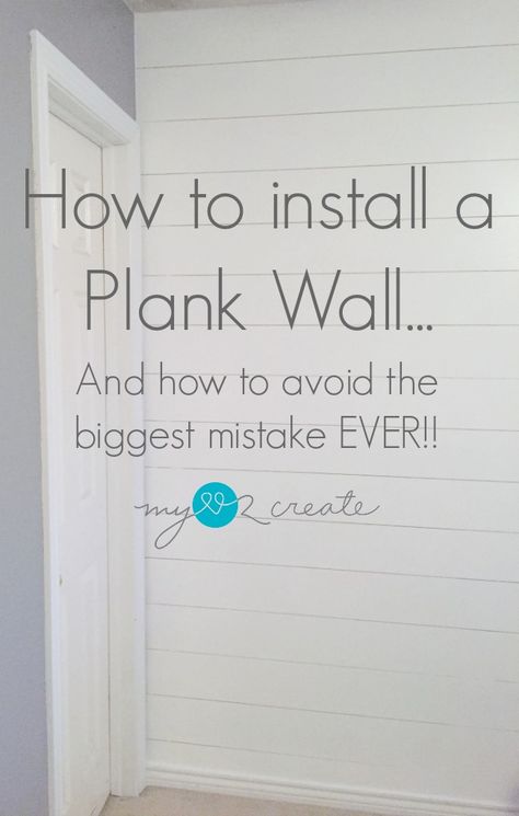 How to install a Plank wall...and how to avoid the biggest mistake EVER!!  MyLove2Create Do It Yourself Decoration, Ship Lap, Diy Wand, Plank Walls, Genius Ideas, Modern French, Up House, Country Charm, Ship Lap Walls