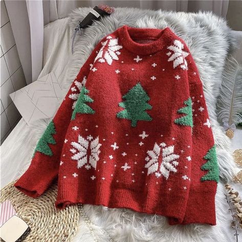 Hey, I'm glad to see you at my shop ! I'm here to satisfy you with a wide variety of stylish and unique apparel/accessories. Women Christmas Sweater, Knitted Loose Winter Pullover, Fluffy Vintage Sweater Oversized Christmas Sweater, Cute Ugly Christmas Sweater, Wardrobe Aesthetic, Outfit Reference, Cute Christmas Sweater, Snowflake Sweater, Winter Knitwear, The Cardigans, Christmas Board