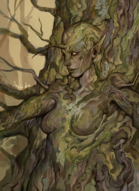 Dryad Costume, Autumn Witch, Forest Creatures, Dnd Art, Fantasy Paintings, Creature Feature, Art Courses, High Fantasy, Realistic Art