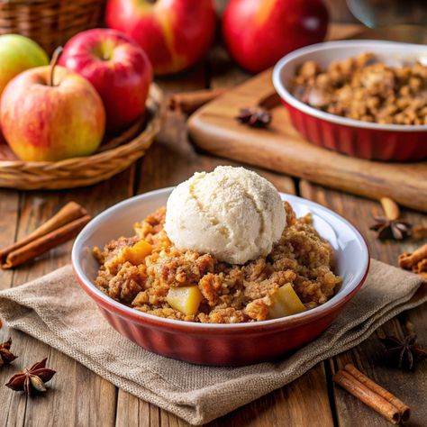 Cardamom-Spiced Apple Crisp with Oat Topping Apple Cardamom, Apple Crisp No Oats, Apple Filling, Spiced Apples, Apple Crisp, Apple Slices, Whole Wheat, Rolled Oats, Ground Cinnamon