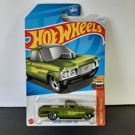 Hot Wheels Custom '72 Chevy Luv 118/250 2024 Hw Hot Trucks Collection 6/10 Color: Pear Green New. As Pictured. Please Review Photos Thoroughly And Purchase Accordingly. Pet Free Smoke Free Hotwheels Matchbox Mattel Maisto Diecast Sporty Cars Kids Toys Collectible Collection Collector Unisex Holiday Birthday Gifts Women Fathers Day Chevrolet Sporty Cars, Chevy Luv, Green Truck, Car Jokes, Hot Trucks, Hot Wheels Custom, Birthday Gifts For Women, Holiday Birthday, Toy Collection