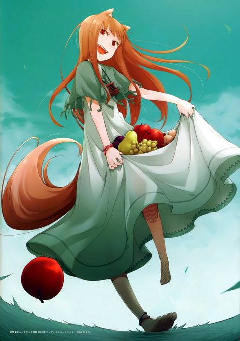 Pinterest Spice And Wolf Wallpapers, Wolf Deviantart, Spice And Wolf Holo, Wolf Tail, Fruit Animals, Wolf Quotes, Spice And Wolf, Wolf Wallpaper, Anime Reviews