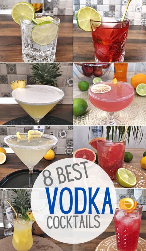 Vodka Mixed Drinks Recipes, Vodka Drinks Easy, Best Vodka Cocktails, Vodka Mixed Drinks, Vodka Cocktails Easy, Best Vodka, Vodka Recipes Drinks, Cocktail Vodka, Summer Vodka Cocktails