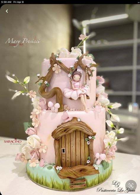 Fairy House Cake, Fairy Birthday Cake, House Cake, Fairy Cakes, Gateaux Cake, Fairy Birthday, Unique Cakes, Novelty Cakes, Gorgeous Cakes