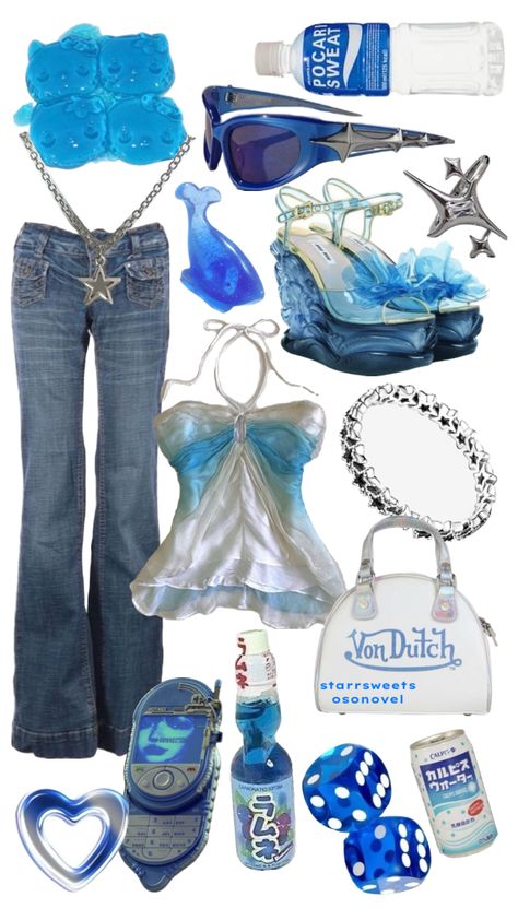 #shuffle #outfitinspo #outfit #fashion Aqua Outfit, Funky Outfits, 2000s Fashion Outfits, Cute Everyday Outfits, Mermaid Fashion, Really Cute Outfits, 2000s Fashion, Girly Outfits, Character Outfits