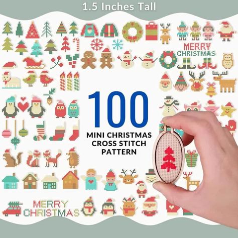 Small Christmas Cross Stitch Patterns, Small Christmas Cross Stitch, Cross Stitch Advent Calendar, Cross Stitch Patterns Vintage, Stitch Advent Calendar, Cross Stitch Smalls, Christmas Cross Stitch Patterns Free, Christmas Fairies, Christmas Cross Stitch Patterns