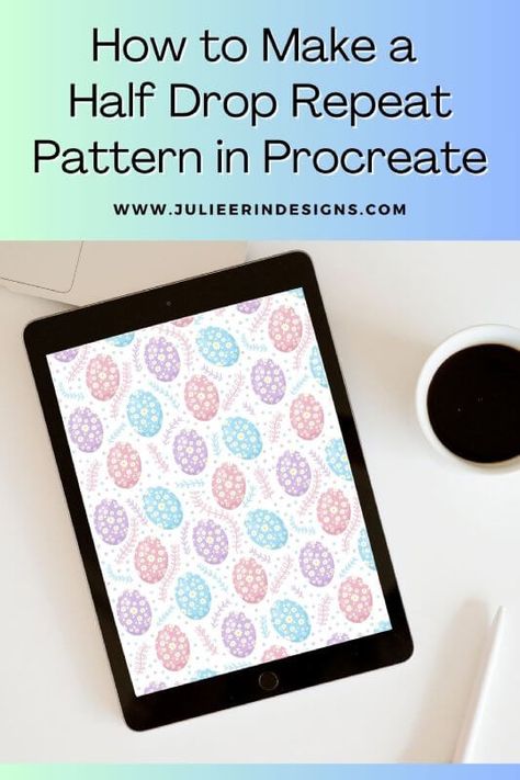 How to Make a Half Drop Repeat Pattern in Procreate Half Drop Repeat Pattern, Pattern In Procreate, Procreate Ipad Art, Procreate Tutorial, Drops Patterns, Procreate Ipad, Ipad Art, Square Canvas, Procreate App