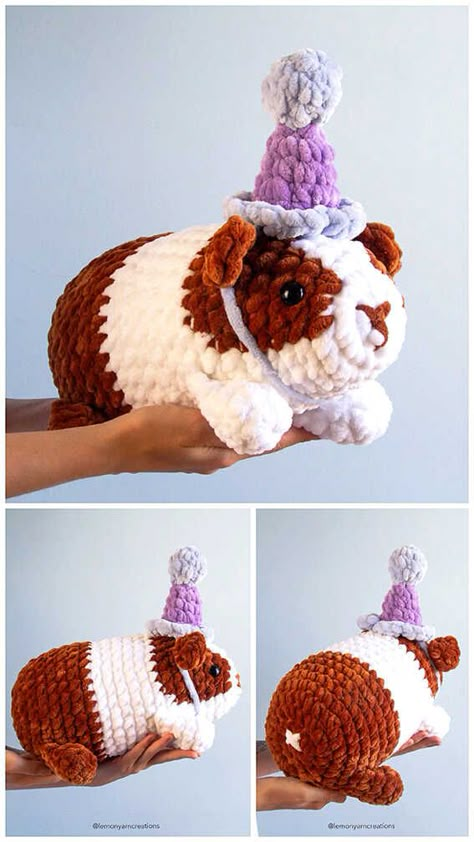 Amigurumi Hamster Free Pattern Crochet Hamster Pattern, Pink Amigurumi Free Pattern, Hamster Amigurumi Free Pattern, Crochet Guinea Pig Pattern Free, Hamster Crochet Pattern Free, Crochet Hamster Pattern Free, Crochet Plushies Free Pattern, Hamster Crochet Pattern, Hamster Crochet