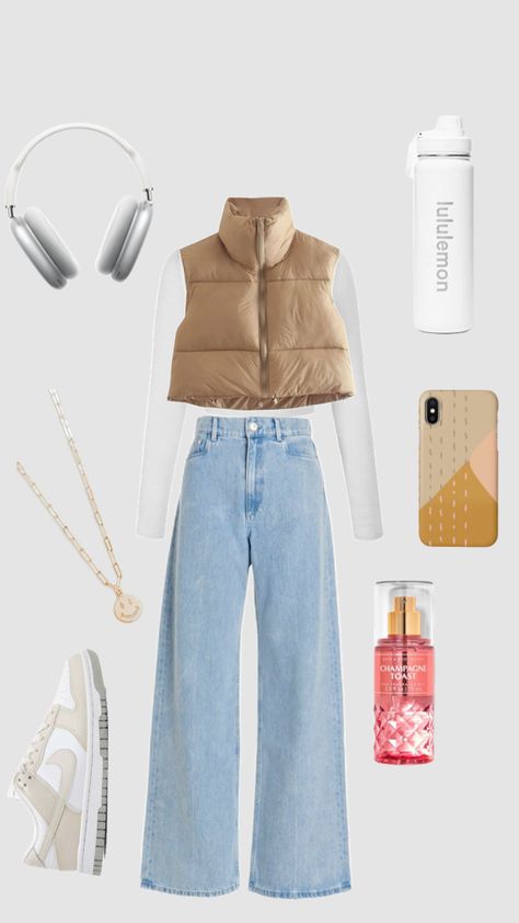 #outfitinspo #fashion #aesthetic #vibes #jeans #cute Cute Shuffles, Flare Jeans Outfit, Midsize Fashion, Casual Preppy Outfits, Outfit Inspo Casual, Trendy Outfits For Teens, Cute Lazy Outfits, Travel Outfits, Boho Chic Outfits