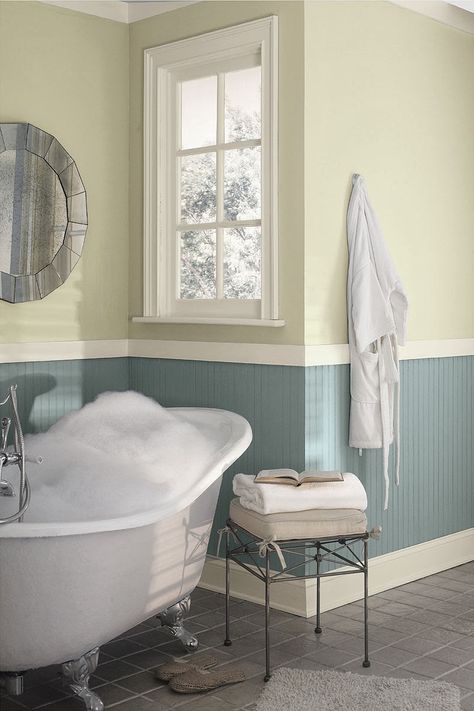 paint color Benjamin Moore Limesicle Grey Bedroom Colors, Best Bathroom Paint Colors, Light Blue Bathroom, Benjamin Moore Gray, Bathroom Paint Colors, Stunning Bathrooms, Paint Colors Benjamin Moore, White Paint Colors, Bathroom Color