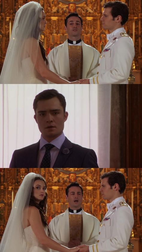 Gossip girl #season5 #tvseries Chuck and Blair Chuck Looking At Blair, Chuck And Blair Wedding, Gossip Girl Chuck And Blair, Blair Waldorf And Chuck, Gossip Girl Wedding, Gossip Girl Scenes, Gossip Girl Season 5, Chuck Y Blair, Chucks Wedding