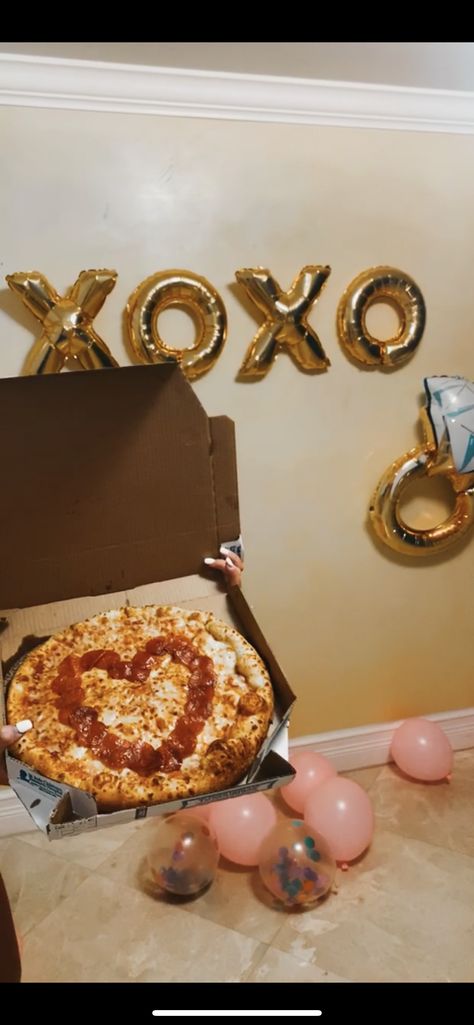 #bachelor #bachelorette #watchparty #pizza #heartpizza #pepperoni #cheese #xoxo #engagement #balloons #girlsnight Pizza And Pjs Bachelorette, Pjs Pizza And Prosecco, Prosecco And Pjs Bachelorette, Pjs And Polaroids Bachelorette, Pjs & Prosecco Bachelorette, Bachelor Watch Party, Engagement Balloons, Bachelorette Themes, Single Life