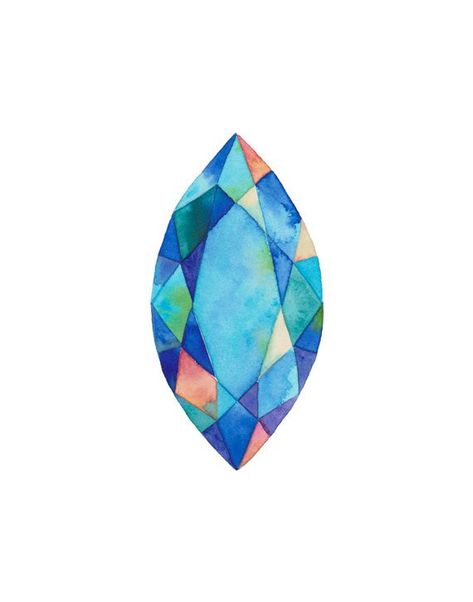 Gem No. 11, Gem painting, gemstone art, watercolor gem, watercolor painting, watercolor paintings or Gemstone Wallpaper, Geometric Sketch, Watercolor Gem, Gem Painting, Gem Drawing, Jewel Drawing, Crystal Drawing, Jewelry Rendering, Colour Theory