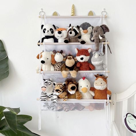 Item specificsCondition Cuddly Toy Storage, Soft Toy Storage Ideas, Stuffed Animals Storage, Plush Toy Storage, Stuffed Animal Net, Hanging Net, Net Storage, Soft Toy Storage, Toy Storage Organizer