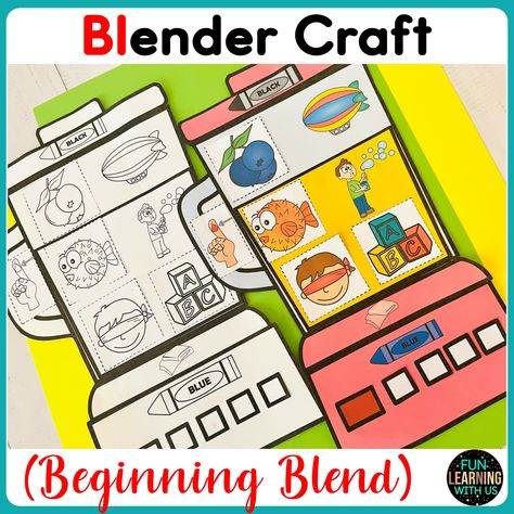 Blend Phonics Activities, Initial Consonant Blends, Blends Activities, Phonological Awareness Activities, Back To School Worksheets, Phonics Blends, L Blends, Phonics Centers, Phonics Lessons